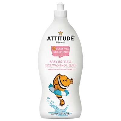 Liquide de lavage pour accessoires de cuisine Liquide ATTITUDE Eco-Baby 700 ml