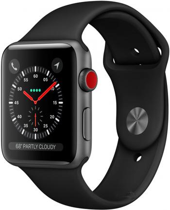 Boîtier en aluminium cellulaire de 42 mm pour Apple Watch Series 3 avec bracelet sport