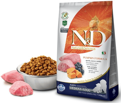 Farmina N&D Grine Free Canine Pumpkin Lamb & Blueberry Puppy Mini