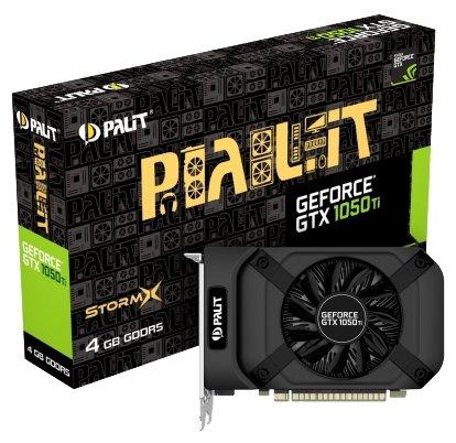 Palit GeForce GTX 1050 Ti 1290 MHz PCI-E 3.0 4096 Mo 7000 MHz 128 bits DVI HDMI HDCP StormX