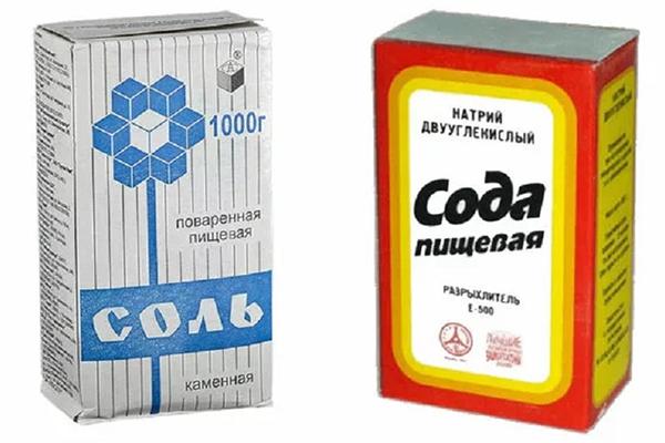Soda och saltlösning