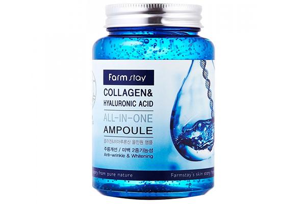 Ampoule tout-en-un de collagène et d'acide hyaluronique Farmstay