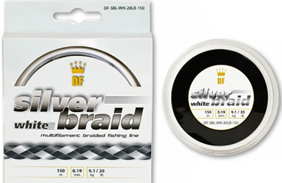 DreamFish Silver Braid Blanc 150 m 0,38 mm 20,5 kg